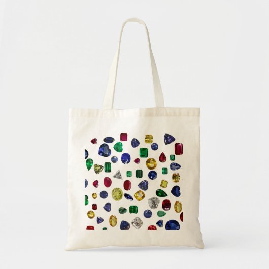 Tote Bag Toutes les pierres précieuses colorées (Devant)