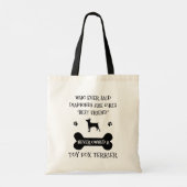 Tote Bag Toy Fox Terrier Chien race meilleur ami (Dos)