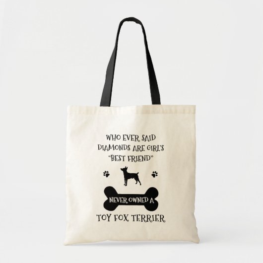 Tote Bag Toy Fox Terrier Chien race meilleur ami (Devant)