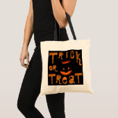 Tote Bag Trace ou traitement du crâne d'Halloween (Devant (produit))