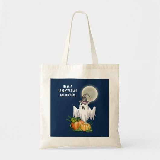 Tote Bag Trace ou traitement fantôme | Halloween Spooktacul (Devant)