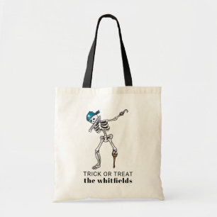 Tote Bag Tracé ou traiter Halloween Dabbing Pirate personna