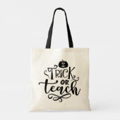 Tote Bag Tracer ou enseigner moderne Halloween Enseignant C (Dos)
