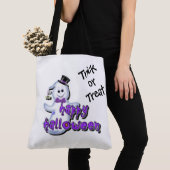 Tote Bag Tracer ou traiter le fantôme mignon (De près)