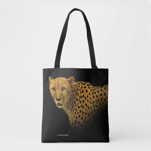Tote Bag Traces commerciales avec un magnifique guépard (Devant)