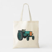 Tote Bag Tracteur bleu vintage Vie de ferme (Dos)