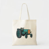 Tote Bag Tracteur bleu vintage Vie de ferme (Devant)