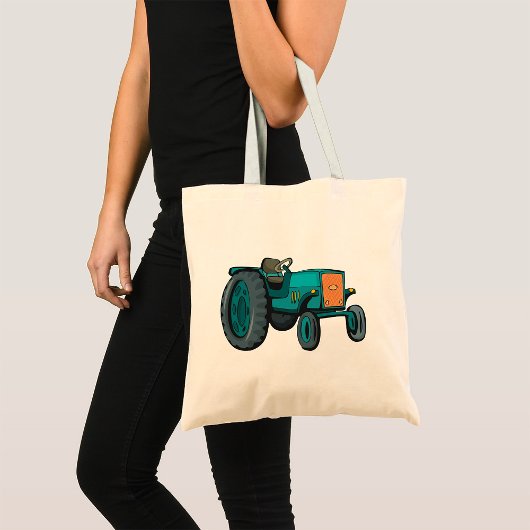 Tote Bag Tracteur bleu vintage Vie de ferme