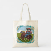 Tote Bag Tracteur de conduite de vache (Dos)