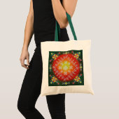 Tote Bag Traditional Latvian folk art with symbols painting (Devant (produit))