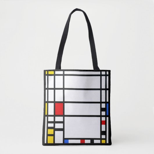 Tote Bag Trafalgar Carré - Piet Mondrian - Art moderne (Devant)