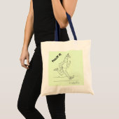 Tote Bag Trailpaca Feelin il poignée bleue (Devant (produit))