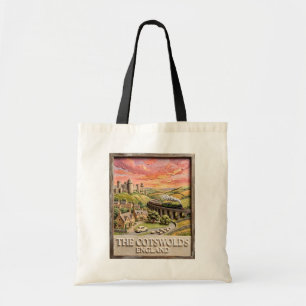 Tote Bag Train à vapeur des Cotswolds Château Campagne Angl