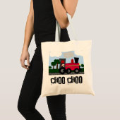 Tote Bag Train avec sombre conducteur Haired (Devant (produit))