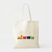 Tote Bag Train coloré de dessin animé (Devant)