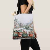 Tote Bag Train de Noël (De près)