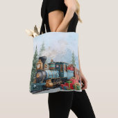 Tote Bag Train de Noël (De près)