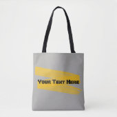 Tote Bag Trait aquarelle orange (Devant)