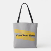 Tote Bag Trait aquarelle orange (Dos)