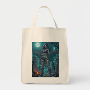 Tote Bag Traite d'Halloween ou ami Zombie w Cerveau