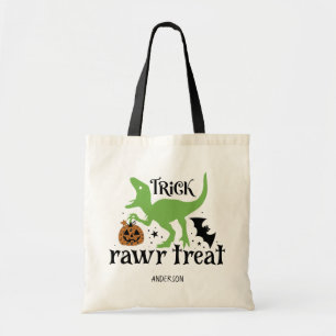 Tote Bag Traite personnalisé de la Rawr de Trick Traite Din