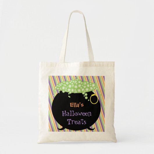 Tote Bag Traitements d'Halloween, colorés personnalisés (Devant)