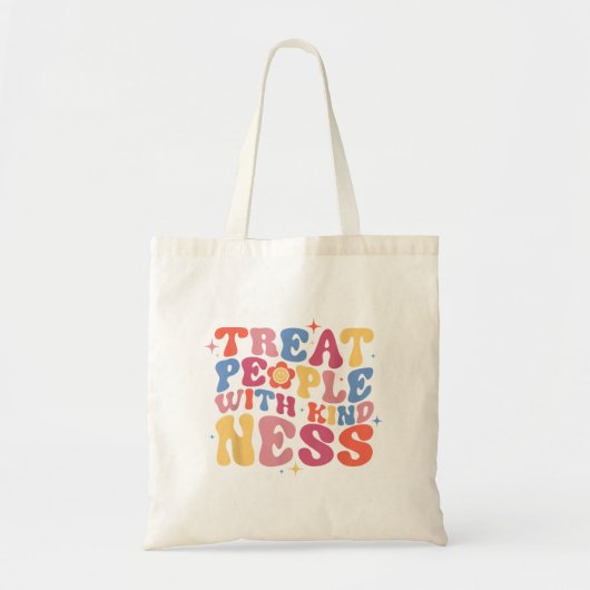 Tote Bag Traitez Les Gens Avec Chemise Géniale, TPWK Prep t (Devant)