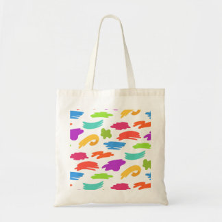 Tote Bag Traits de peinture de dessin animé colorés