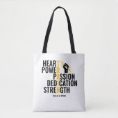 Tote Bag Traits d'un athlète (Devant)