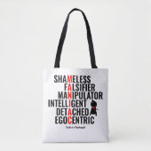 Tote Bag Traits d'un psychopathe (Devant)