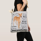 Tote Bag Traits Greyhound Fourre-tout (De près)