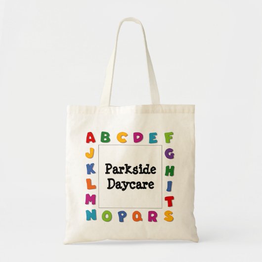 Tote Bag Trames de lettres (Devant)