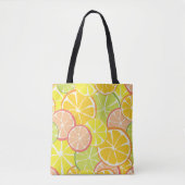 Tote Bag Tranche de Citron d'Été (Devant)