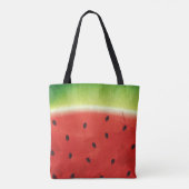 Tote Bag Tranche de pastèque géante à l'aquarelle mignonne  (Dos)