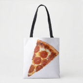 Tote Bag tranche de pizza pepperoni classique de SlipperyJo (Devant)