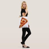 Tote Bag tranche de pizza pepperoni classique de SlipperyJo (Sur le modèle)