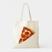 Tote Bag Tranche de pizza pepperoni classique de SlipperyJo (Dos)