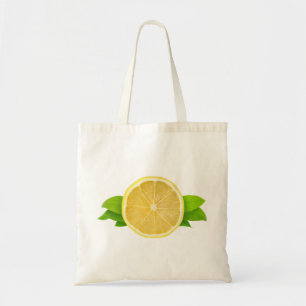 Tote Bag Tranches de citron avec feuilles
