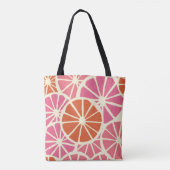 Tote Bag Tranches de pamplemousse sans soudure motif, agrum (Dos)