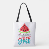 Tote Bag Tranches paisibles Watermelon Free Palestine - Sou (Dos)