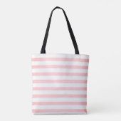 Tote Bag Trandy Striped, Flamant rose, Cocktail -Personnali (Dos)