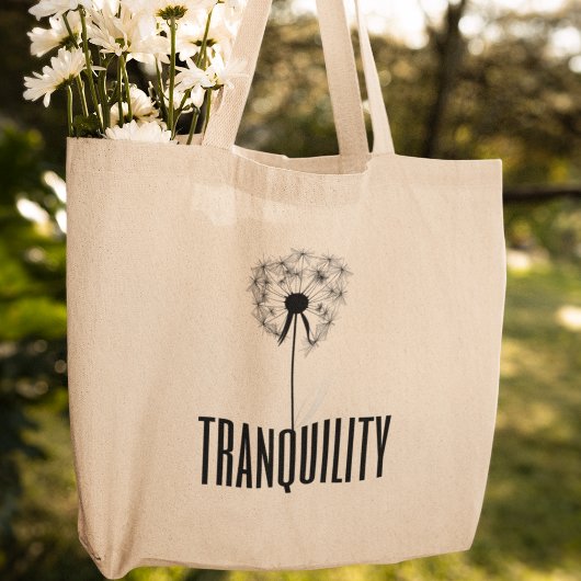 Tote Bag Tranquillité Dandelion Sérénité Design Moderne