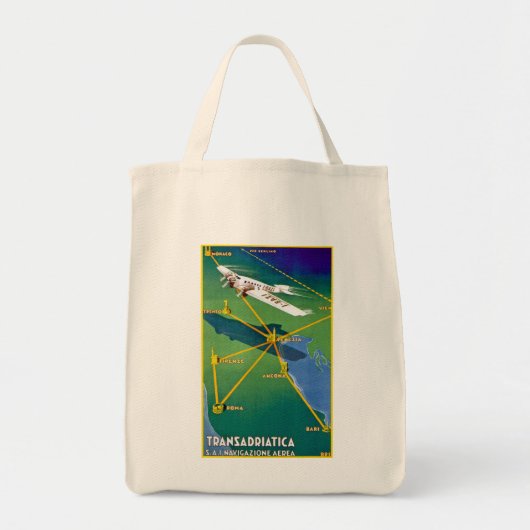 Tote Bag Transadriatica Navigazione Aerea (Devant)