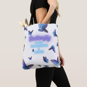 Tote Bag Transformation esthétique du papillon et croissanc