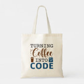 Tote Bag Transformer Le Café En Code (Dos)