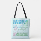 Tote Bag Transplanter une forte sensibilisation au don d'or (Dos)