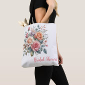 Tote Bag Transporter vos fleurs en style : couleur d'eau Ro (De près)