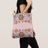 Tote Bag Transportez avec style rose (De près)