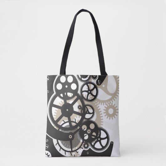Tote Bag Travail de roues de dent (Devant)