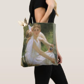 Tote Bag Travail interrompu par Bouguereau, Angel Portrait (De près)